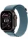 Apple Watch Ultra 3 GPS + Cellular, 49mm Black Titanium Case with Light Blue Alpine Loop - Medium